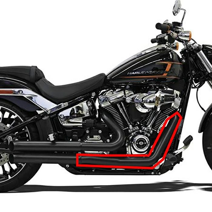 Pro Street ターンアウトマフラー1S34DB 用 フロントヒートシールド (ブラック)