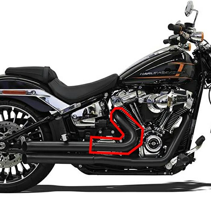 Pro Street ターンアウトマフラー1S34DB 用 リアヒートシールド (ブラック)