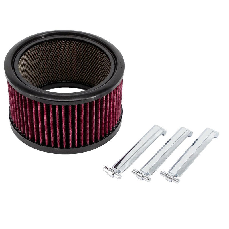 アサルト エアクリーナー用 ビッグパワーフィルター (クローム)