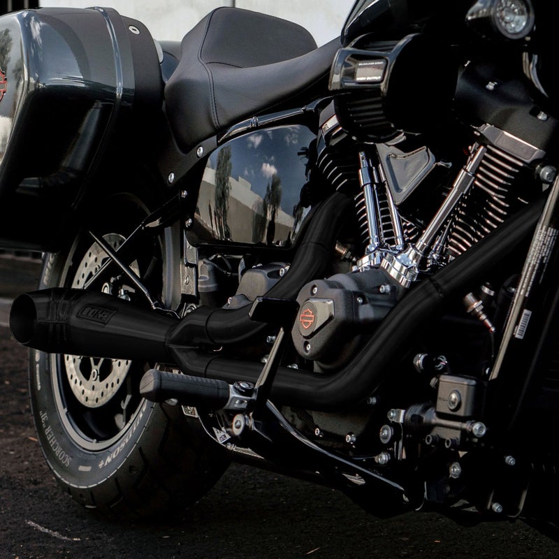 Turnout 2-1フルエキゾーストマフラー (ブラック)