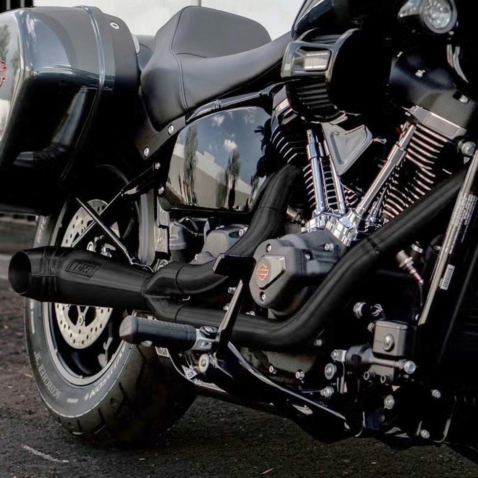 Turnout 2-1フルエキゾーストマフラー (ブラック)