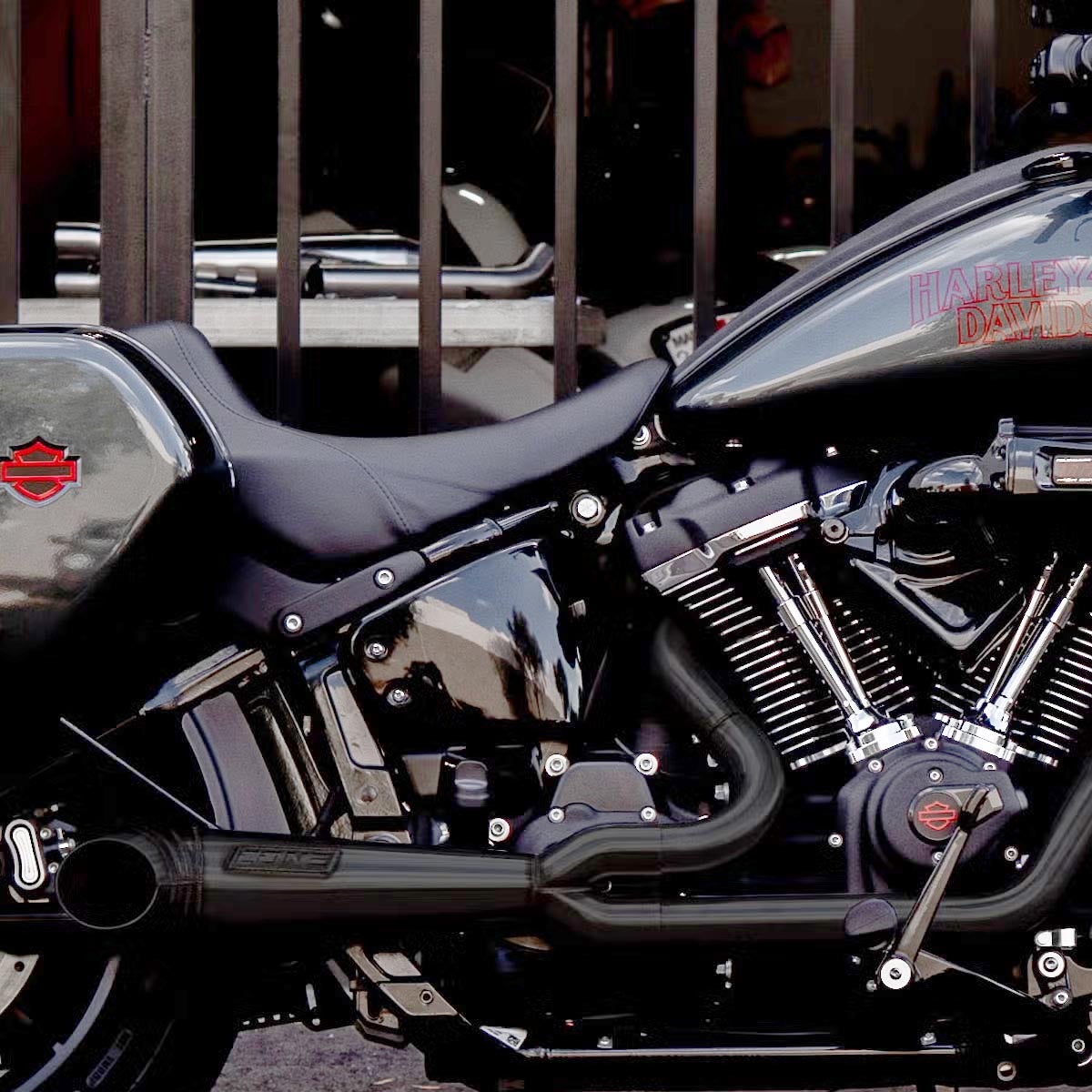 Turnout 2-1フルエキゾーストマフラー (ブラック)1