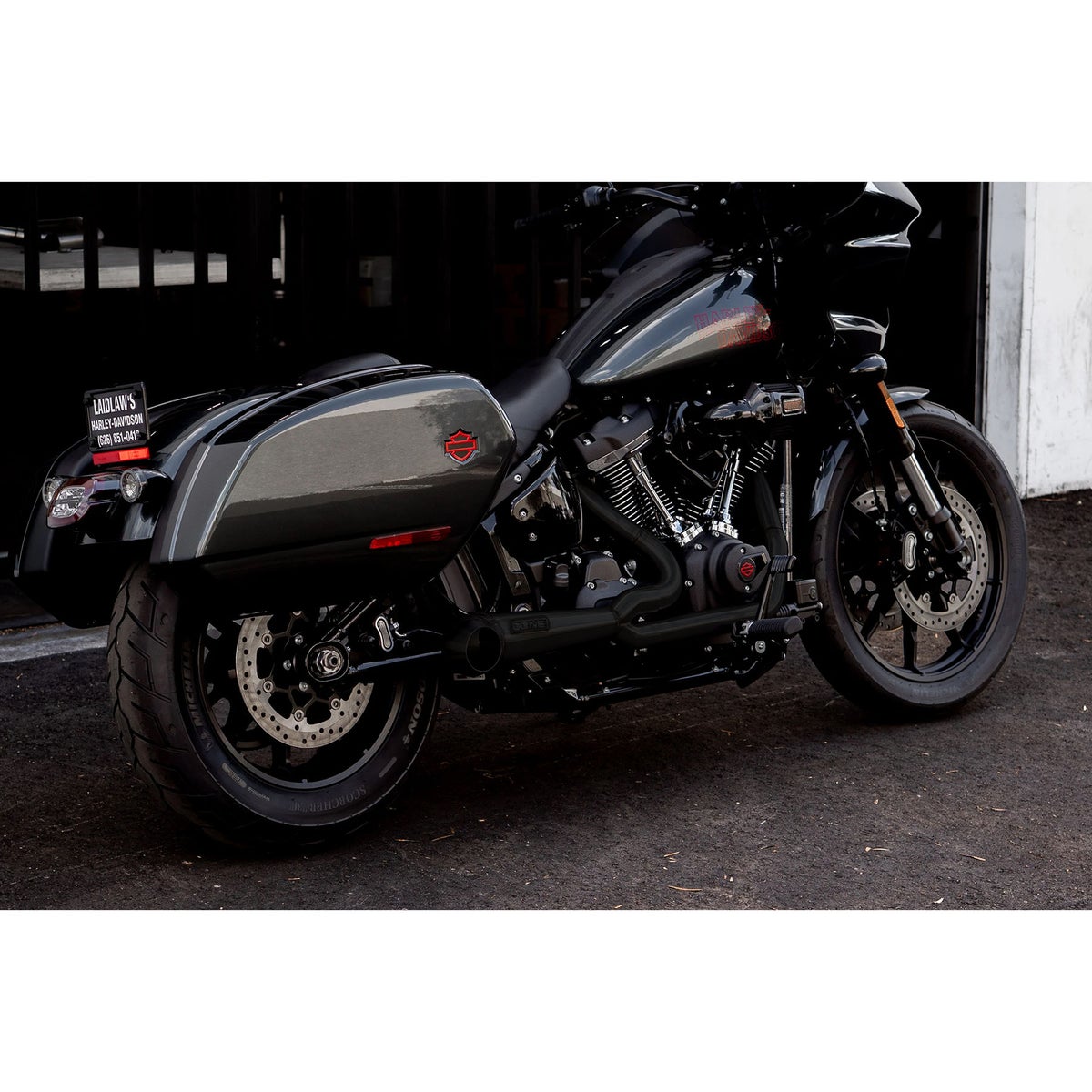 Turnout 2-1フルエキゾーストマフラー (ブラック)4