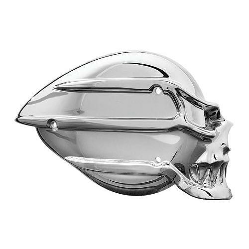 クリアキン スカル・エアクリーナー・カバー　Ｓ＆Ｓ用　クローム-01