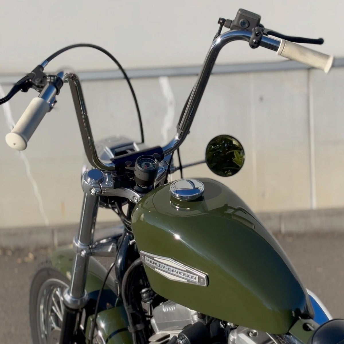 39mmフォーク用 フォークマウントミラーキット (シルバー)2