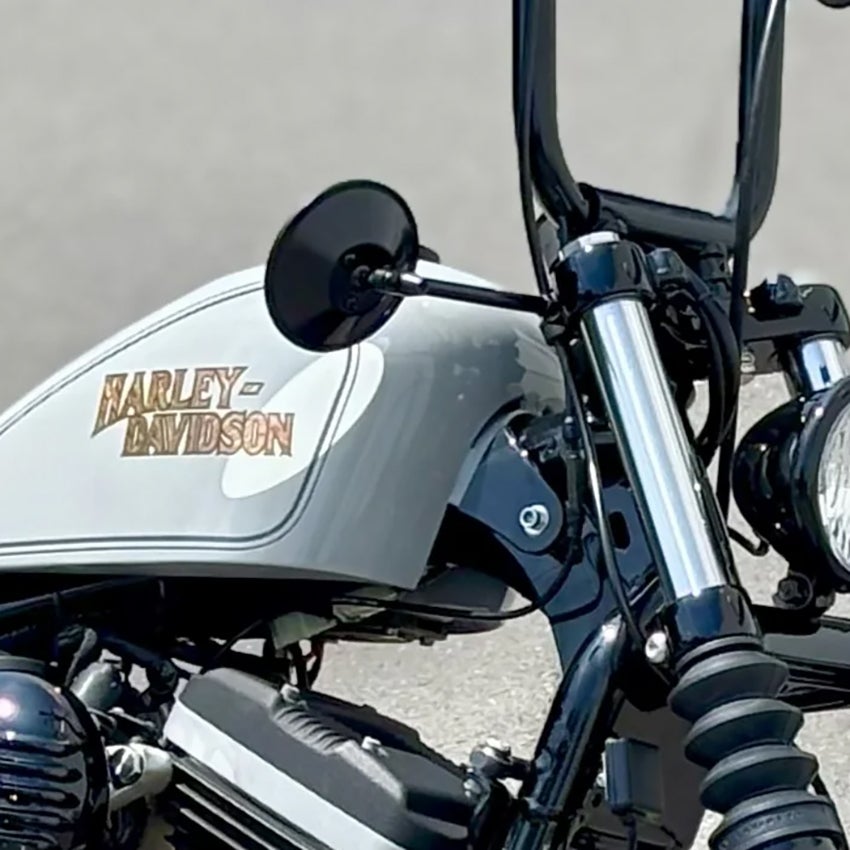 39mmフォーク用 フォークマウントミラーキット (ブラック)1