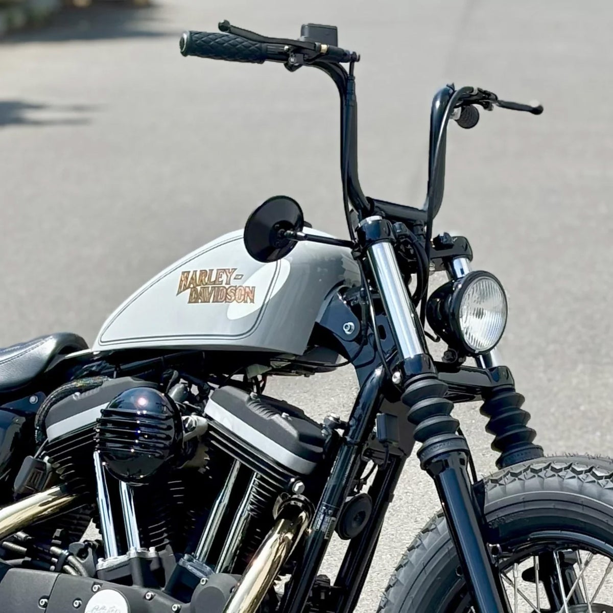 39mmフォーク用 フォークマウントミラーキット (ブラック)3