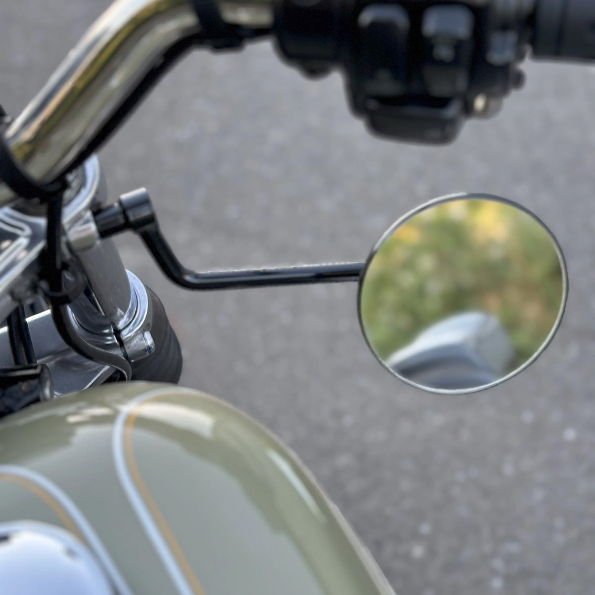  39mmフォーク用 フォークマウントミラーキット ベントタイプ (ブラック)1