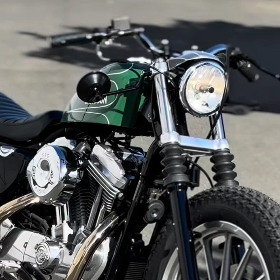  39mmフォーク用 フォークマウントミラーキット ベントタイプ (ブラック)4