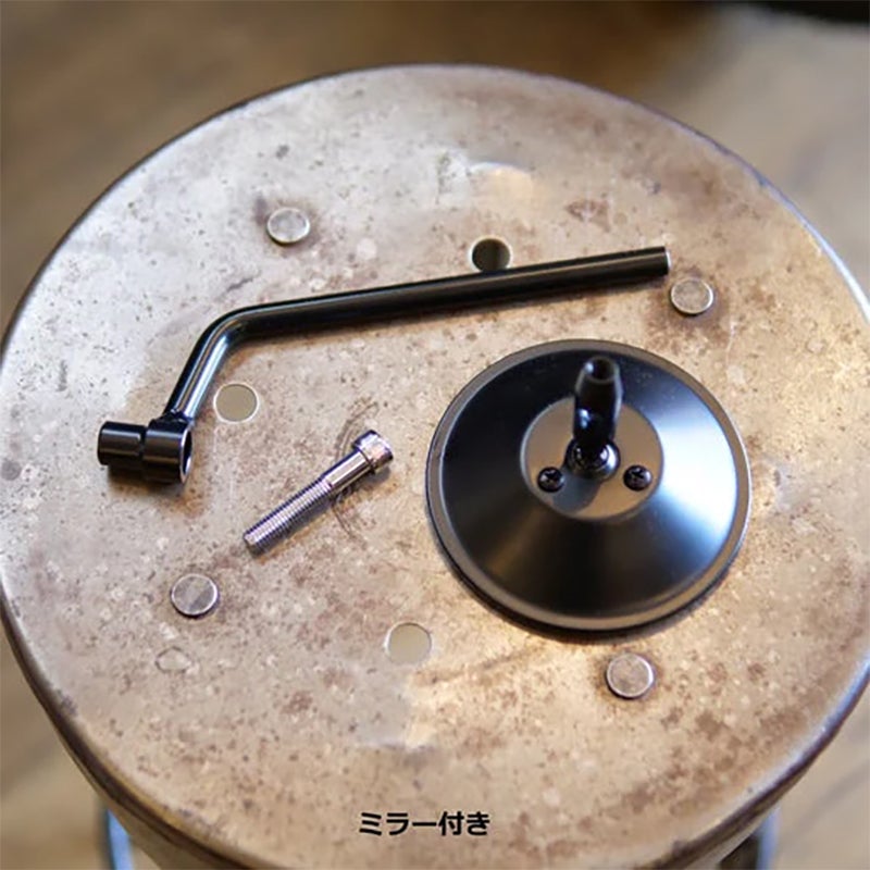  39mmフォーク用 フォークマウントミラーキット ベントタイプ (ブラック)5