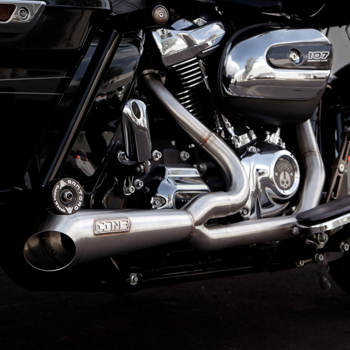 Breakaway 2-1フルエキゾーストマフラー (ステンレス)