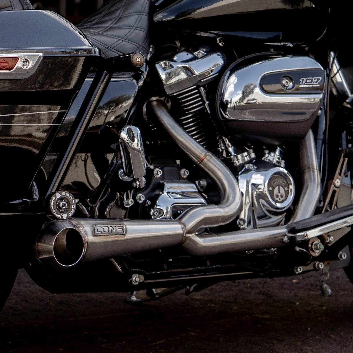 Turnout 2-1フルエキゾーストマフラー (ステンレス)