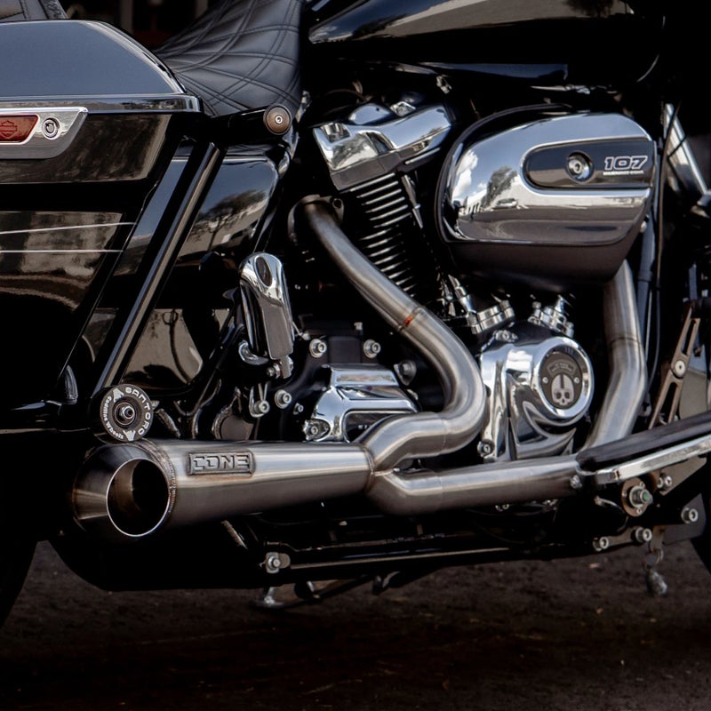 Turnout 2-1フルエキゾーストマフラー (ステンレス)