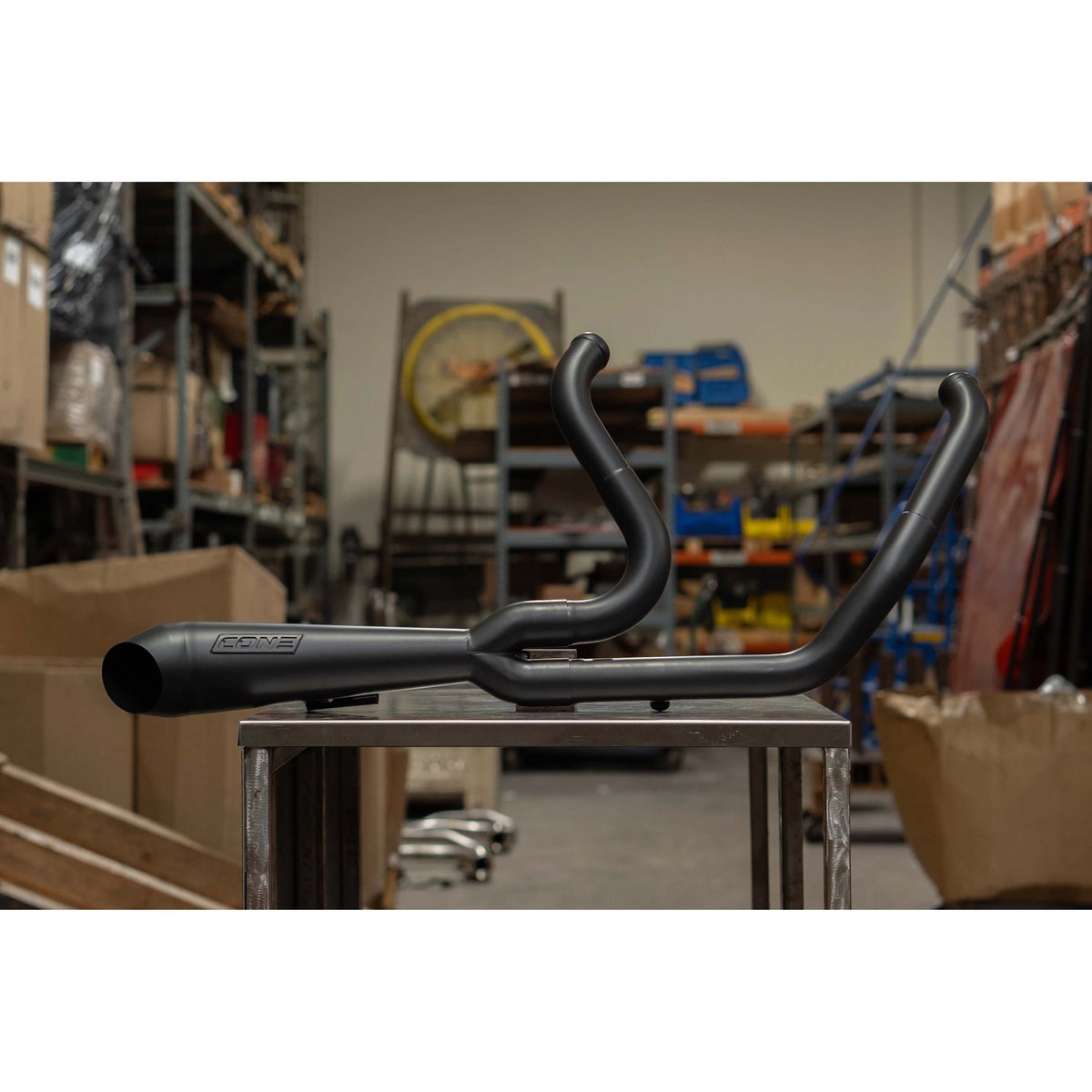 Turnout 2-1フルエキゾーストマフラー (ブラック)4