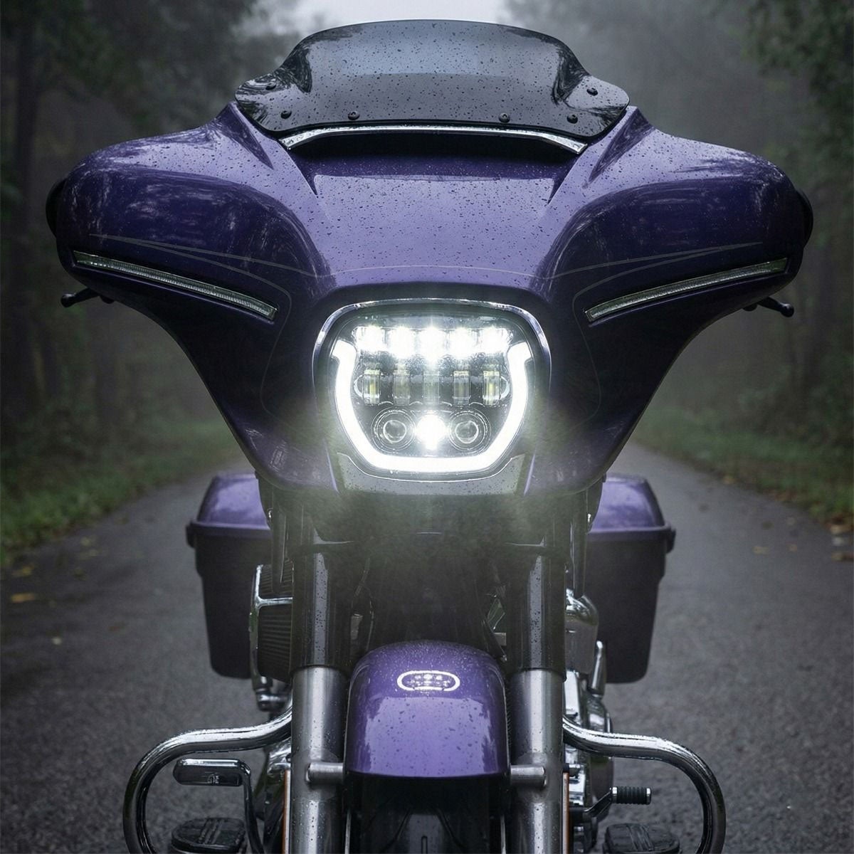 2024以降 FLHXモデル HALOMAKER LEDヘッドライト ブラック HOGWORKZ ホグワークズ 4