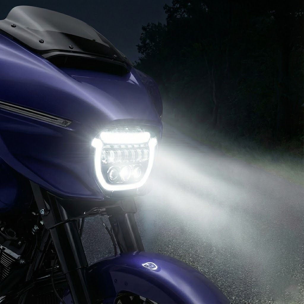 2024以降 FLHXモデル HALOMAKER LEDヘッドライト クローム HOGWORKZ ホグワークズ 5