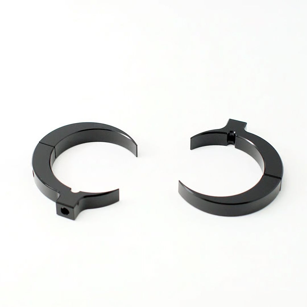 55mm 倒立フォーク用 フロントウィンカーステー (ブラック)3