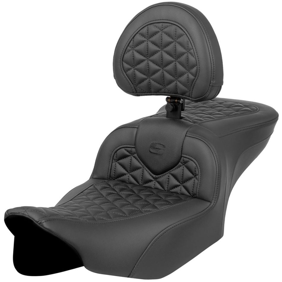 ロードソファ バックレスト付 トライグリッパーシート (ブラック)