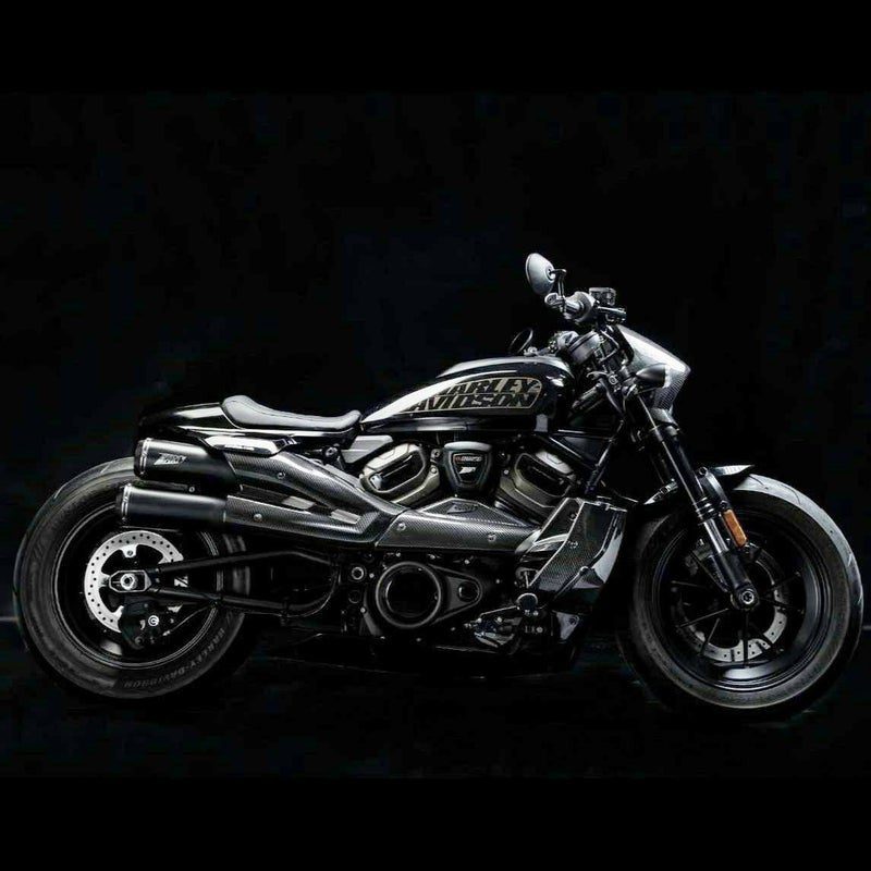 ZARD スポーツスターS カーボン ラジエターカバー 2