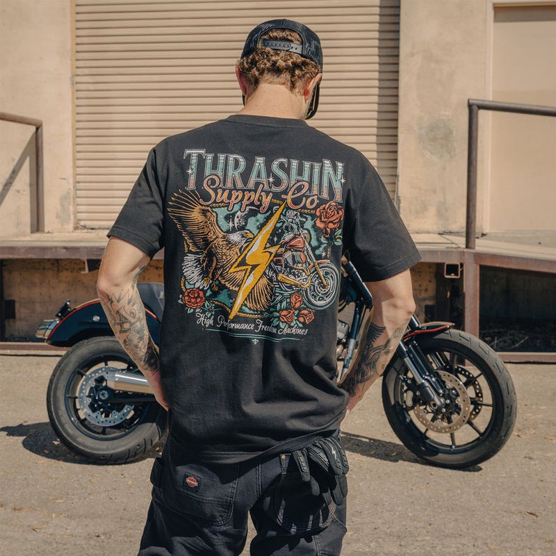 Thrashin Supply フリーダム Tシャツ ブラック 1
