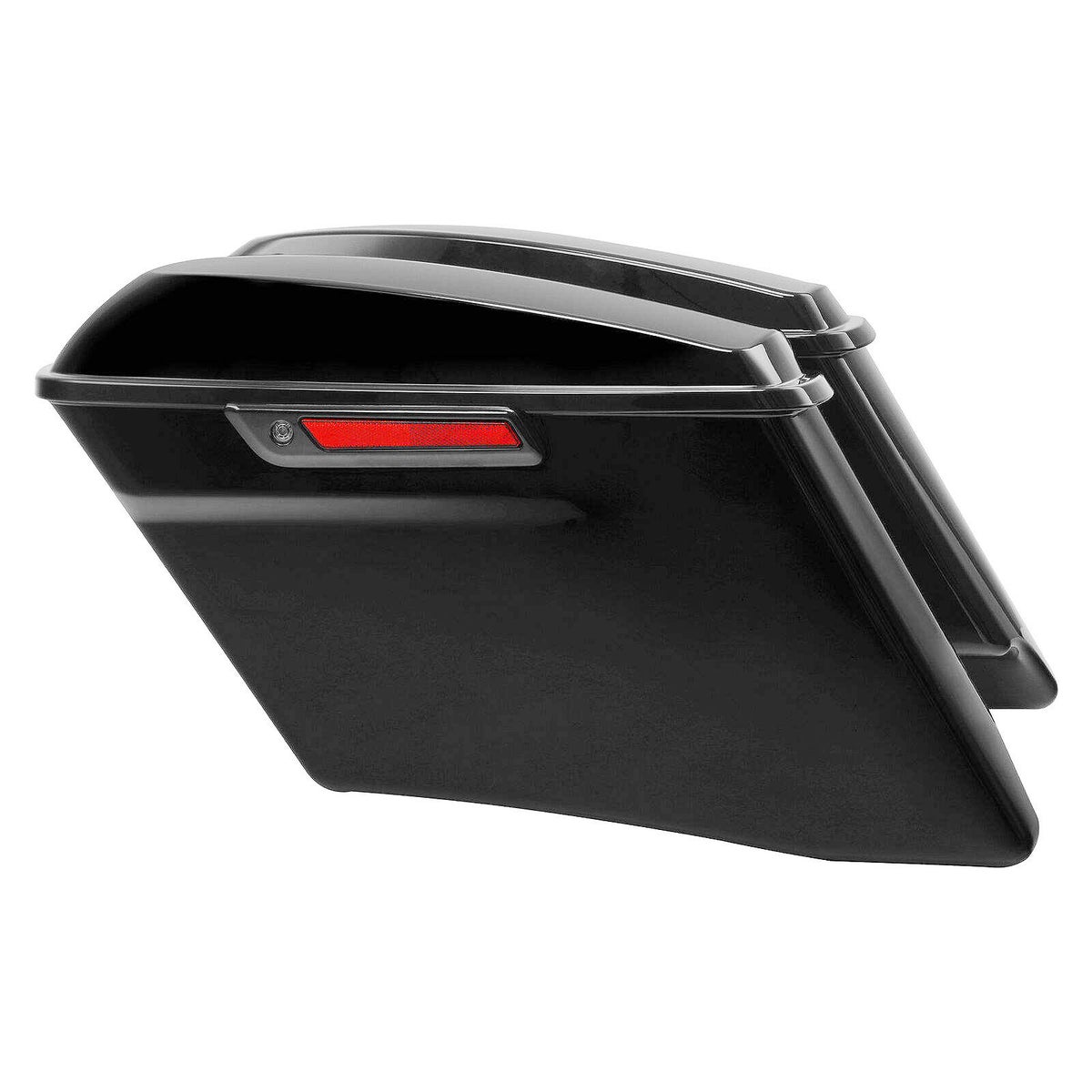 CVOスタイル エクステンド サドルバッグ グロスブラック/ブラックラッチ 2