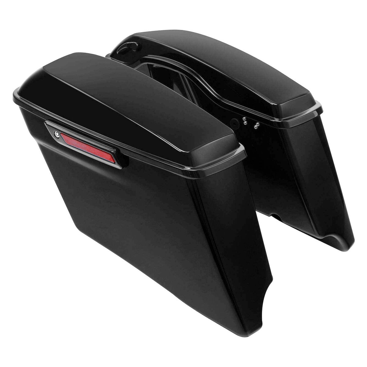 CVOスタイル エクステンド サドルバッグ グロスブラック/ブラックラッチ 3