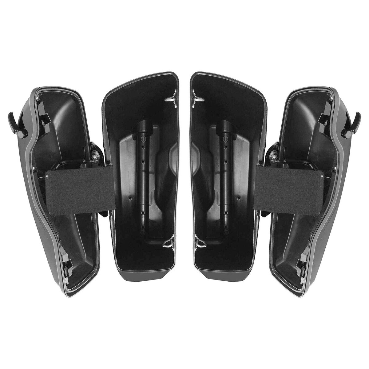 CVOスタイル エクステンド サドルバッグ グロスブラック/ブラックラッチ 4