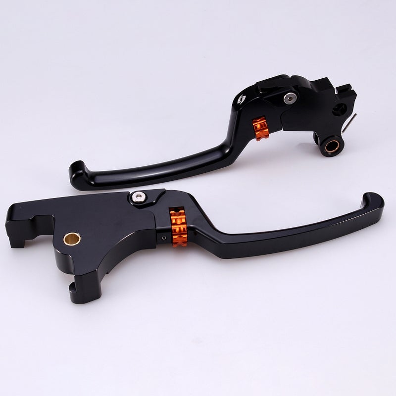 2025以降ソフテイル アジャスタブルレバーセット スタンダードタイプ (ブラック/オレンジ)