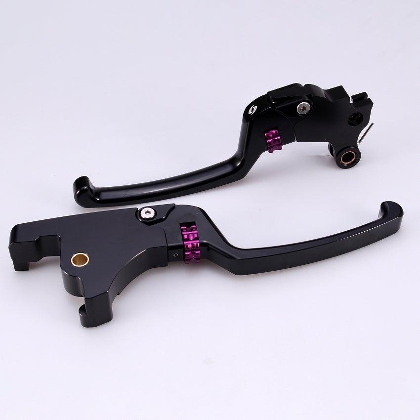 2025以降ソフテイル アジャスタブルレバーセット スタンダードタイプ (ブラック/パープル)