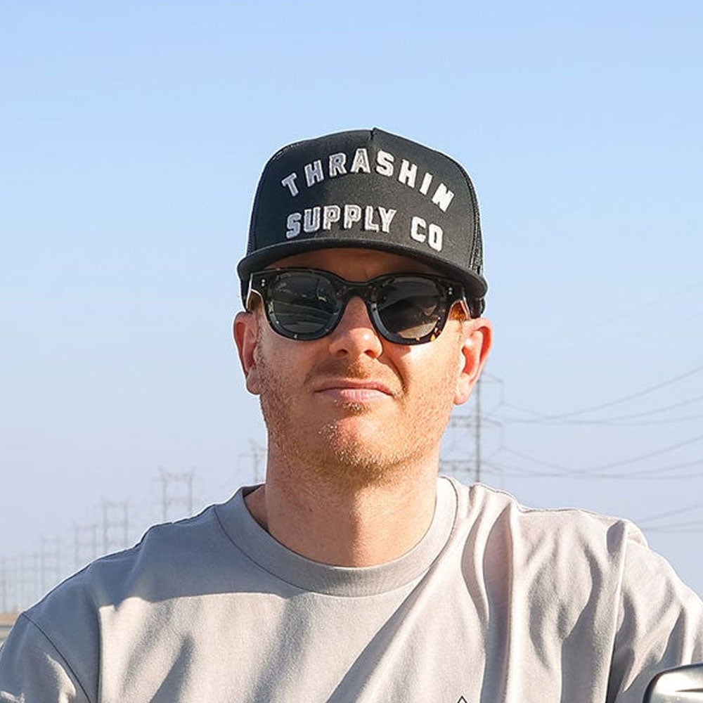  Thrashin Supply Foundation Trucker スナップバック キャップブラック 