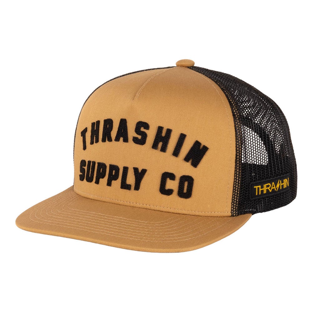 Thrashin Supply Foundation Trucker スナップバック キャップ イエロー 