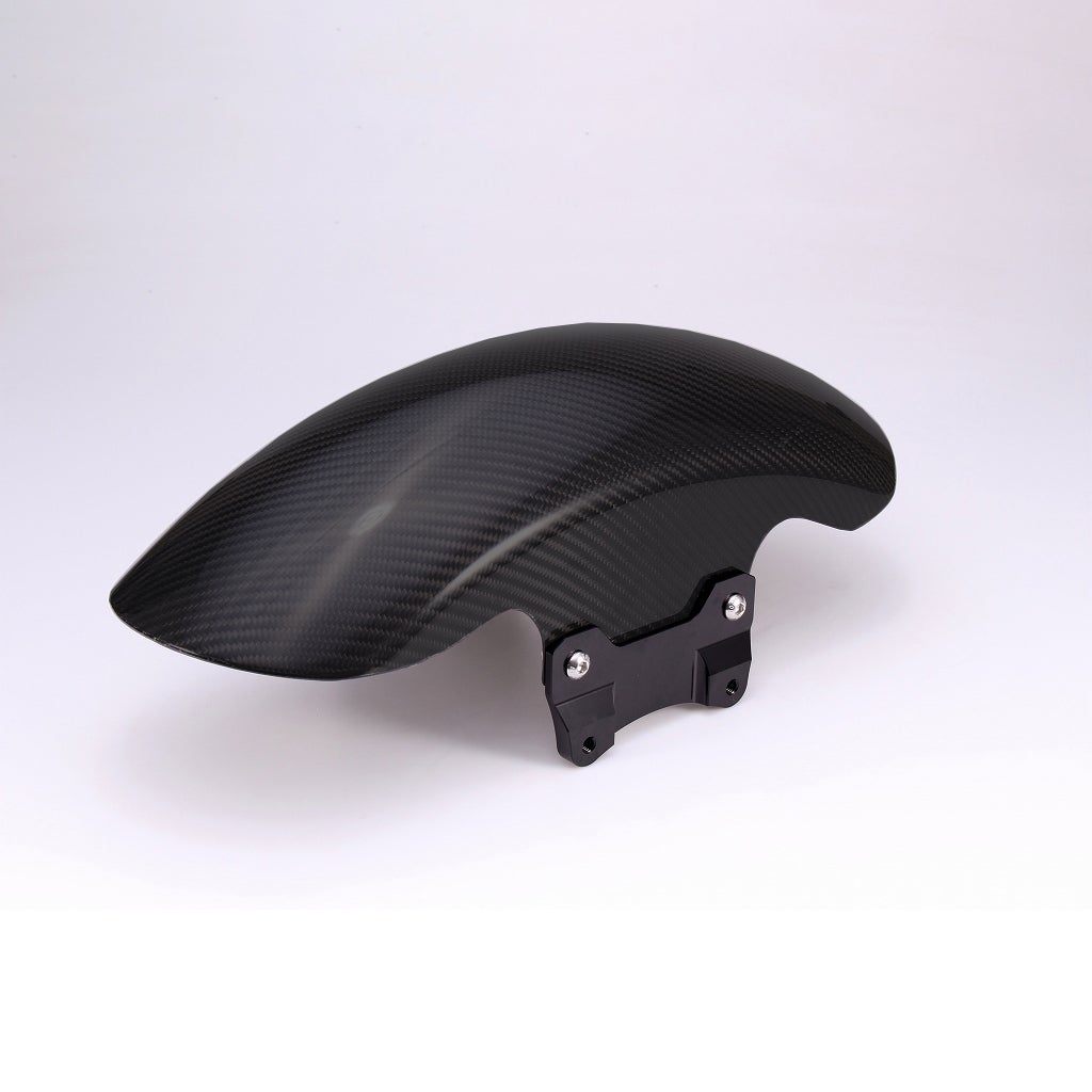 ドライカーボン ショートフロントフェンダー (綾織り/艶消し/ブラック)1