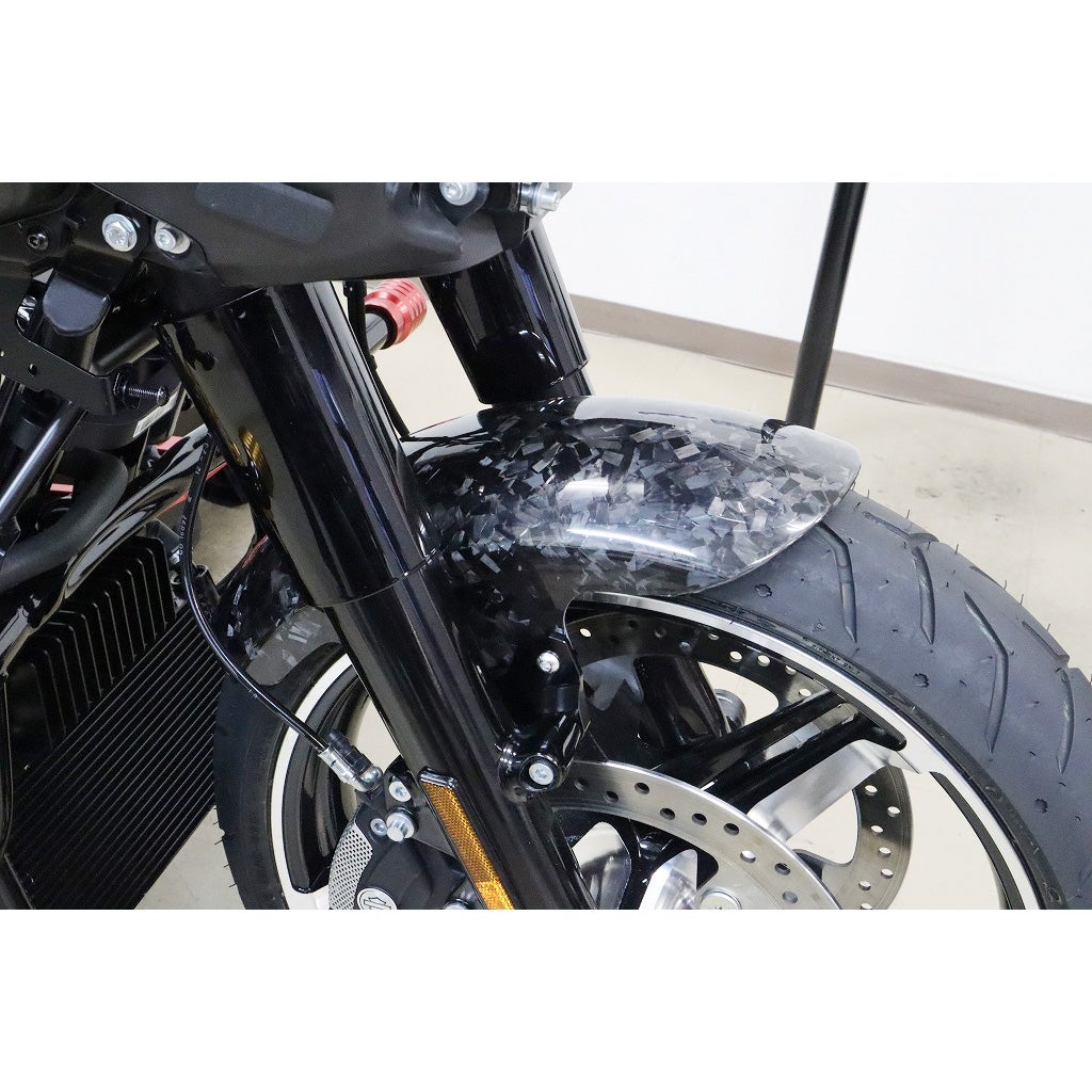 ドライカーボン ショートフロントフェンダー (フォージド/艶消し/ブラック)3