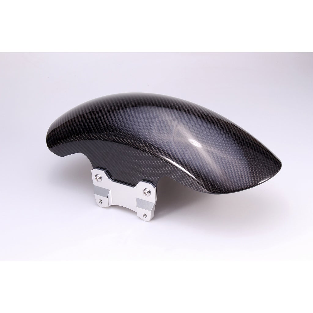 ドライカーボン ショートフロントフェンダー (綾織り/艶有り/シルバー)3