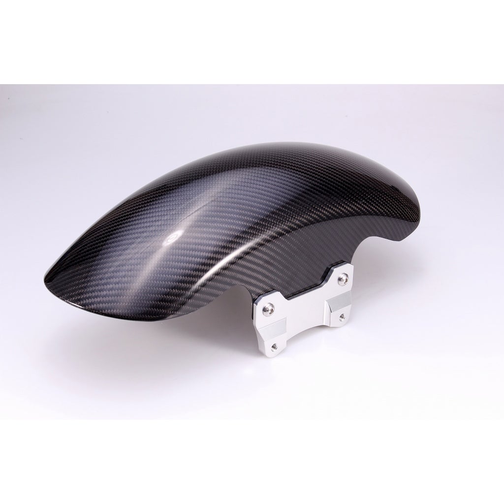 ドライカーボン ショートフロントフェンダー (綾織り/艶有り/シルバー)4