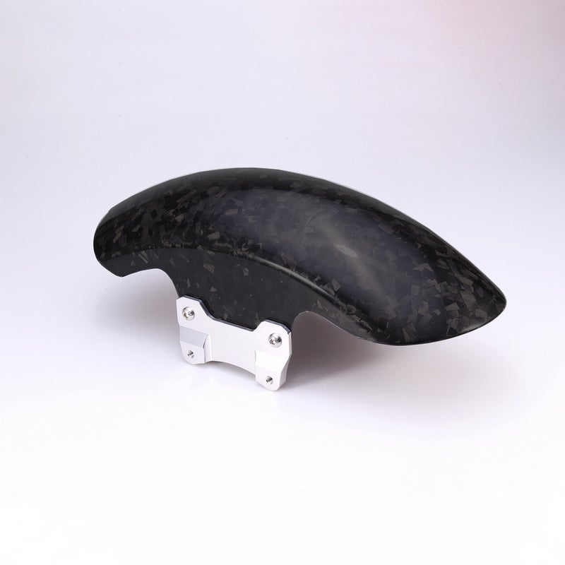 ドライカーボン ショートフロントフェンダー (フォージド/艶消し/シルバー)