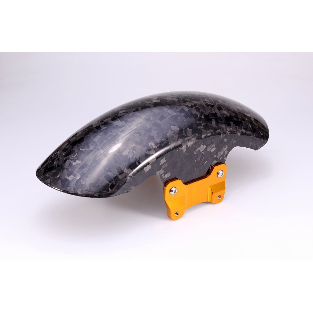 ドライカーボン ショートフロントフェンダー (フォージド/艶有り/ゴールド)4