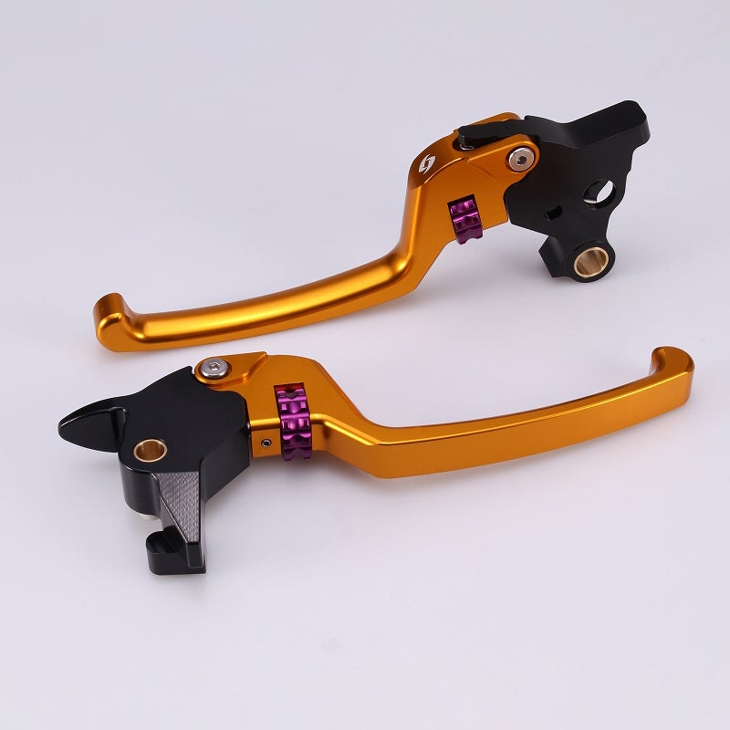 アルミ アジャスタブルレバーセット スタンダードタイプ (ゴールド/パープル)