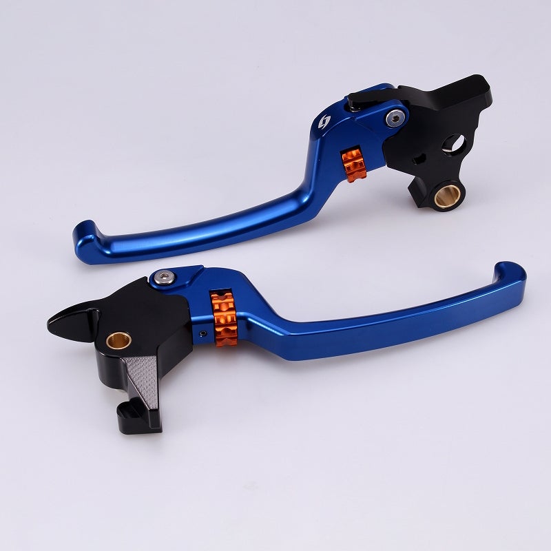 アルミ アジャスタブルレバーセット スタンダードタイプ (ブルー/オレンジ)