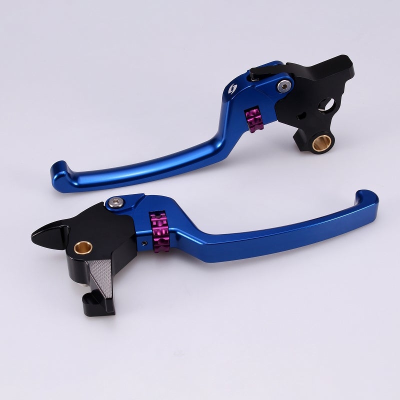 アルミ アジャスタブルレバーセット スタンダードタイプ (ブルー/パープル)