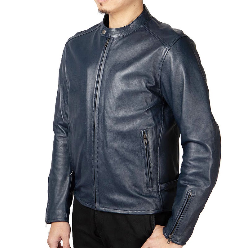 DEGNER デグナー シープレザー ジャケット ネイビー