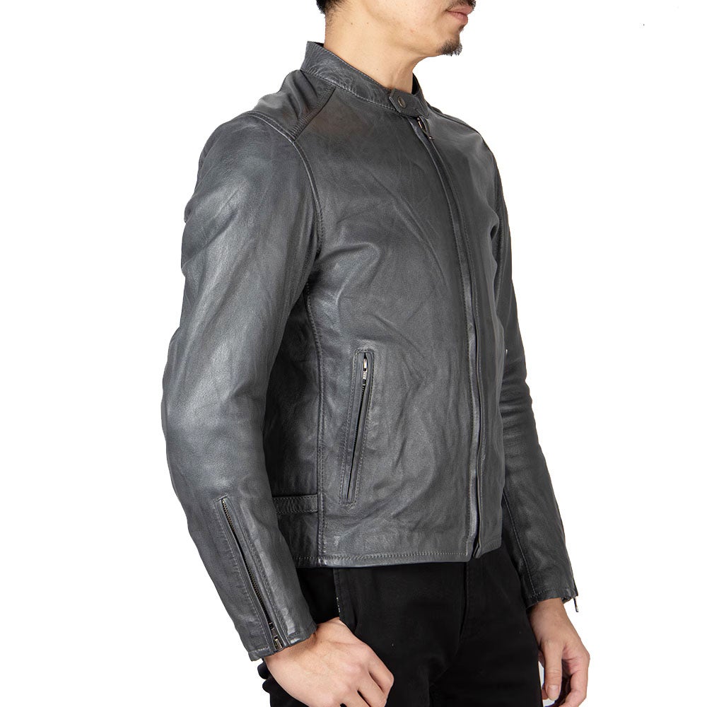 DEGNER デグナー シープレザー ジャケット グレー