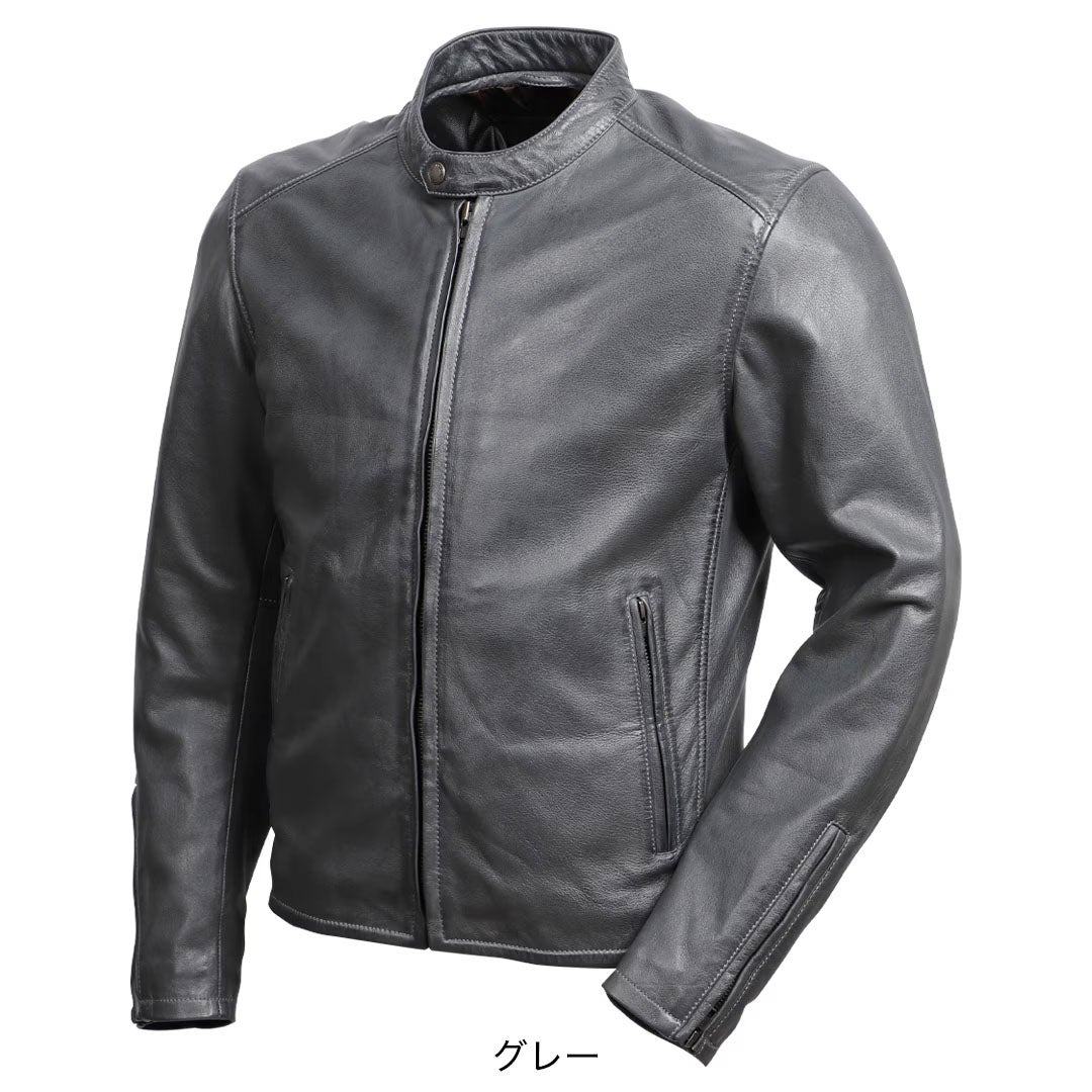 DEGNER デグナー シープレザー ジャケット グレー 3