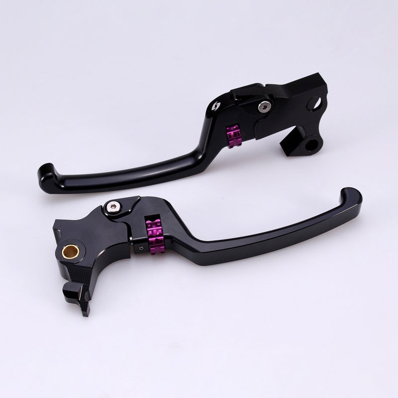 アジャスタブルレバーセット スタンダードタイプ (ブラック/パープル)