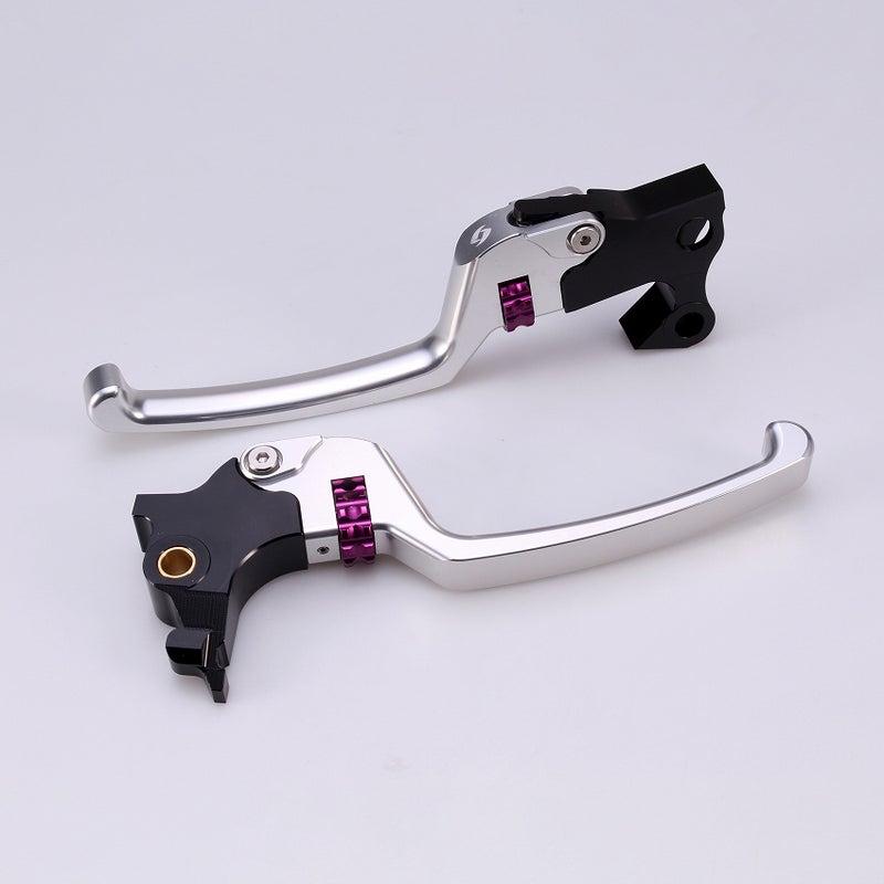 アジャスタブルレバーセット スタンダードタイプ (シルバー/パープル)