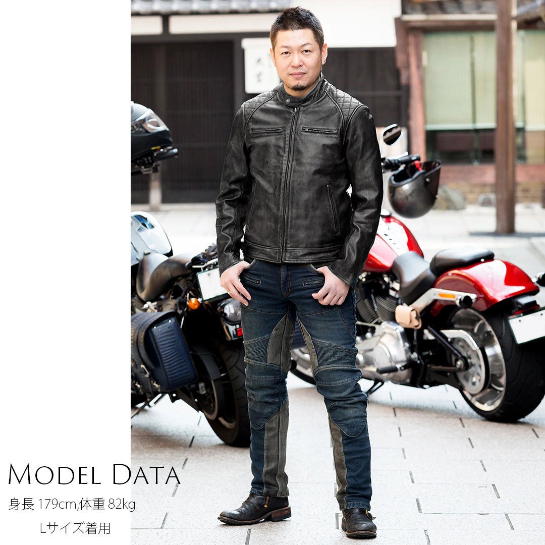 DEGNER デグナー ゴートレザー ジャケット ブラック 4