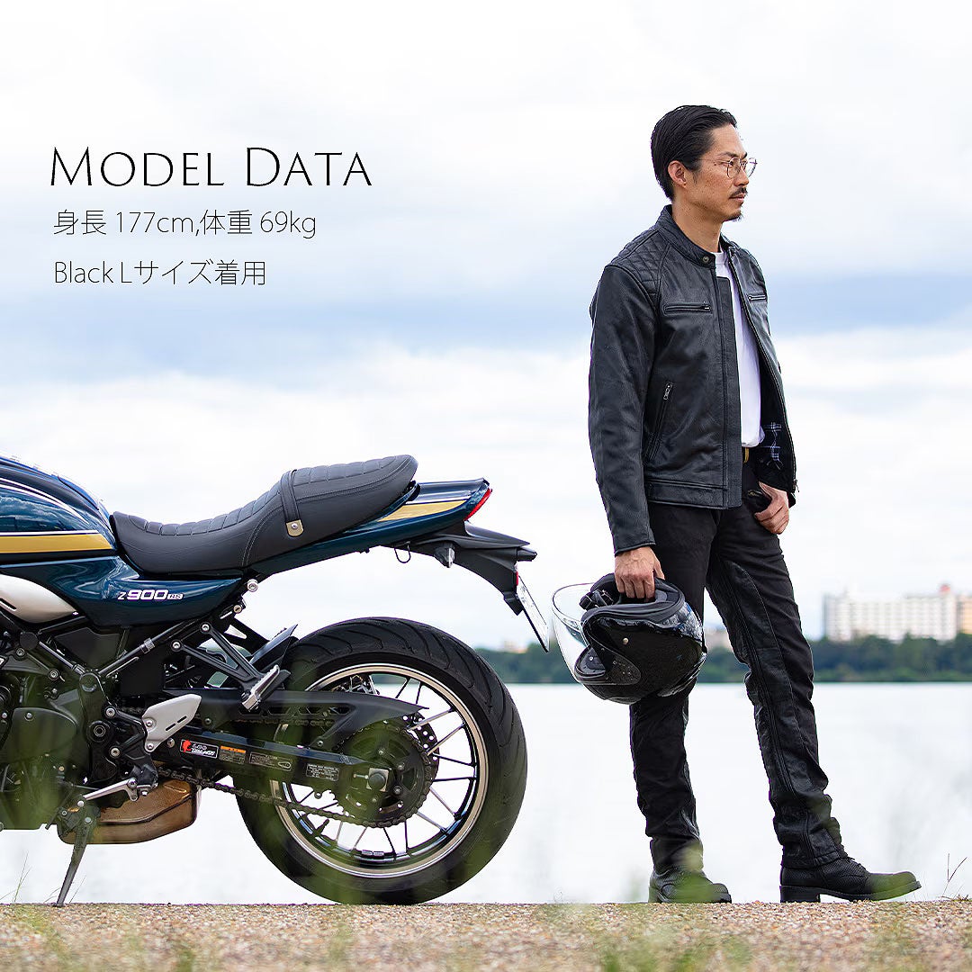 DEGNER デグナー ゴートレザー ジャケット ブラック 5