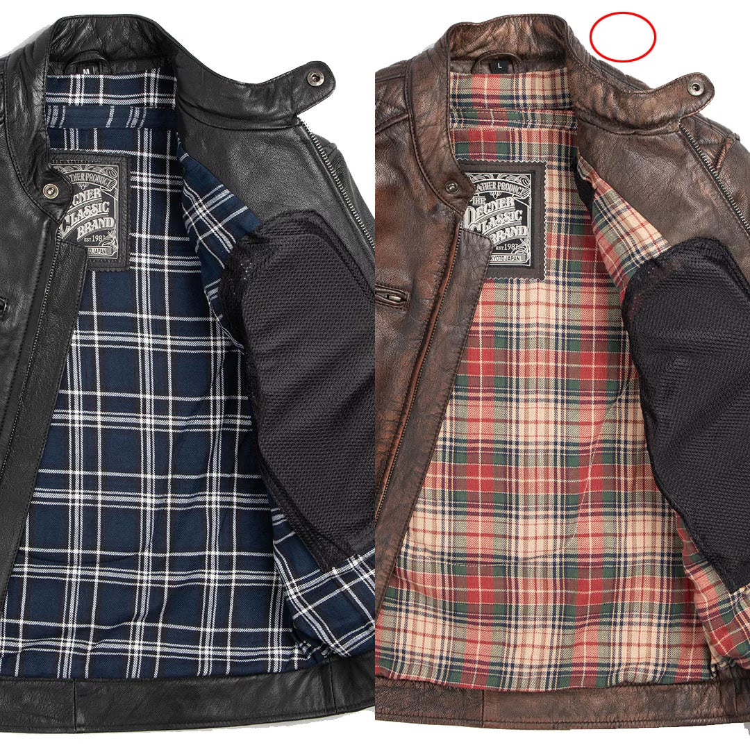 DEGNER デグナー ゴートレザー ジャケット ブラウン 4