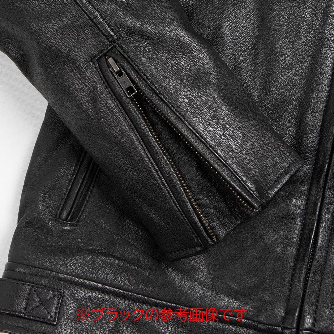 DEGNER デグナー ゴートレザー ジャケット ブラウン 6