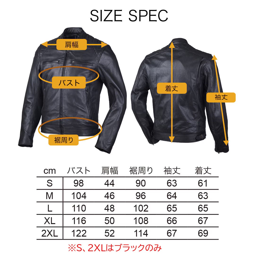 DEGNER デグナー ゴートレザー ジャケット ネイビー 11